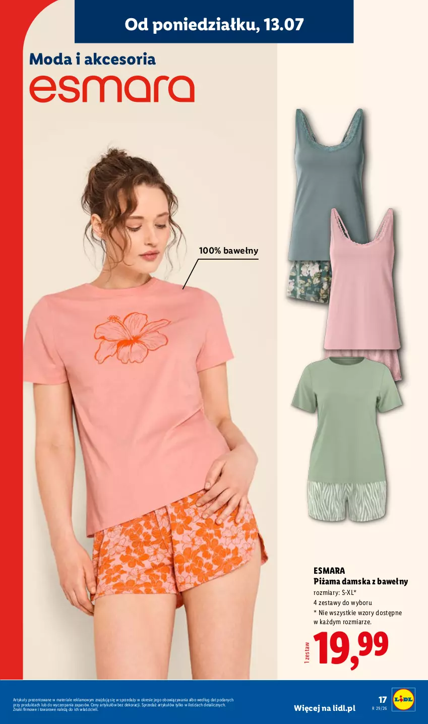Gazetka promocyjna Lidl - Katalog ważny od 13.07 - ważna 13.07 do 18.07.2026 - strona 17 - produkty: Moda, Piżama