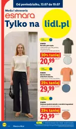 Gazetka promocyjna Lidl - Katalog ważny od 13.07 - Gazetka - ważna od 18.07 do 18.07.2026 - strona 22 - produkty: Gra, Kosz, Koszulka, Moda, Spodnie, Grafika