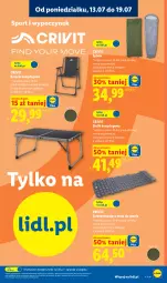 Gazetka promocyjna Lidl - Katalog ważny od 13.07 - Gazetka - ważna od 18.07 do 18.07.2026 - strona 31 - produkty: Por, Mop, Stolik, Sport, Krzesło