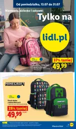 Gazetka promocyjna Lidl - Katalog ważny od 13.07 - Gazetka - ważna od 18.07 do 18.07.2026 - strona 5 - produkty: Minecraft, Plecak