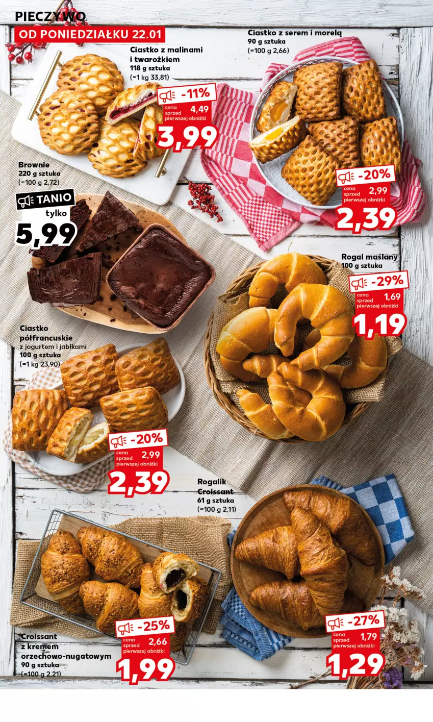 Gazetka promocyjna Kaufland - Mocny Start - ważna 22.01 do 24.01.2024 - strona 18 - produkty: Rogal, Ser