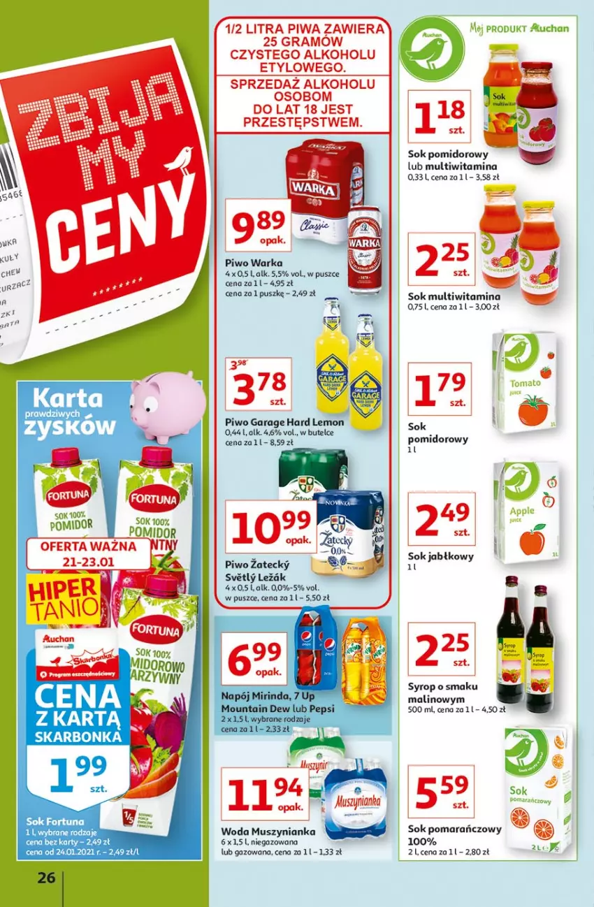 Gazetka promocyjna Auchan - Zbijamy ceny 2 Hipermarkety - ważna 21.01 do 27.01.2021 - strona 26