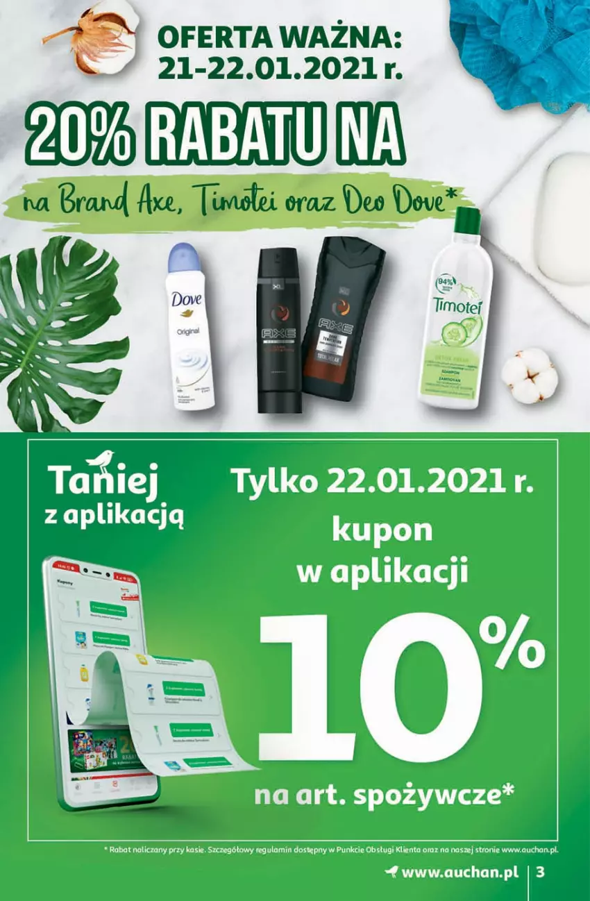 Gazetka promocyjna Auchan - Zbijamy ceny 2 Hipermarkety - ważna 21.01 do 27.01.2021 - strona 3