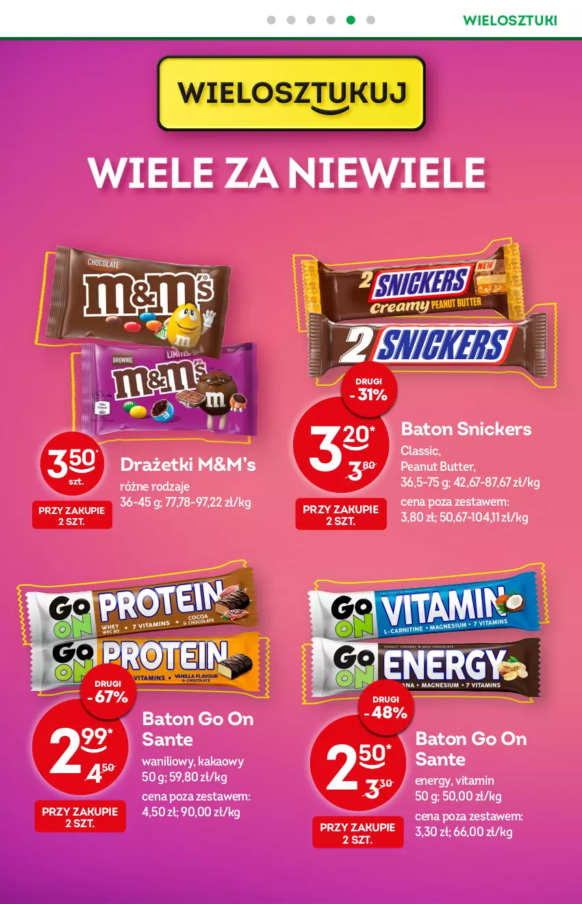 Gazetka promocyjna Żabka - ważna 21.09 do 27.09.2022 - strona 20 - produkty: Baton, Kakao, Sante, Snickers