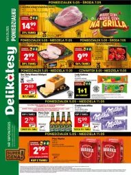 Gazetka promocyjna Delikatesy Centrum - Franczyza DC19 Poniedziałek - Gazetka - ważna od 11.05 do 11.05.2025 - strona 1 - produkty: Piwa, Piec, Ser, Gra, Złoty Mazur, Czekolada, Milka, Fa