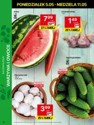 Gazetka promocyjna Delikatesy Centrum - Franczyza DC19 Poniedziałek - Gazetka - ważna od 11.05 do 11.05.2025 - strona 12 - produkty: Piec, Czosnek, Pieczarka, Arbuz