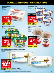 Gazetka promocyjna Delikatesy Centrum - Franczyza DC19 Poniedziałek - Gazetka - ważna od 11.05 do 11.05.2025 - strona 21 - produkty: Ser, Rum, Gra, Zott, Jaja, Jogurt, Tera, Dron, Bakoma, Deser, Monte, Mleko