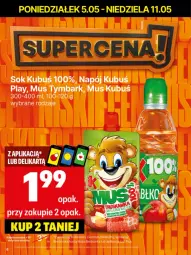 Gazetka promocyjna Delikatesy Centrum - Franczyza DC19 Poniedziałek - Gazetka - ważna od 11.05 do 11.05.2025 - strona 6 - produkty: Sok, Rum, Mus, Dron, Tymbark, Kubuś, Napój