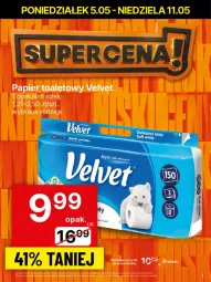 Gazetka promocyjna Delikatesy Centrum - Franczyza DC19 Poniedziałek - Gazetka - ważna od 11.05 do 11.05.2025 - strona 7 - produkty: Papier, Papier toaletowy, Velvet