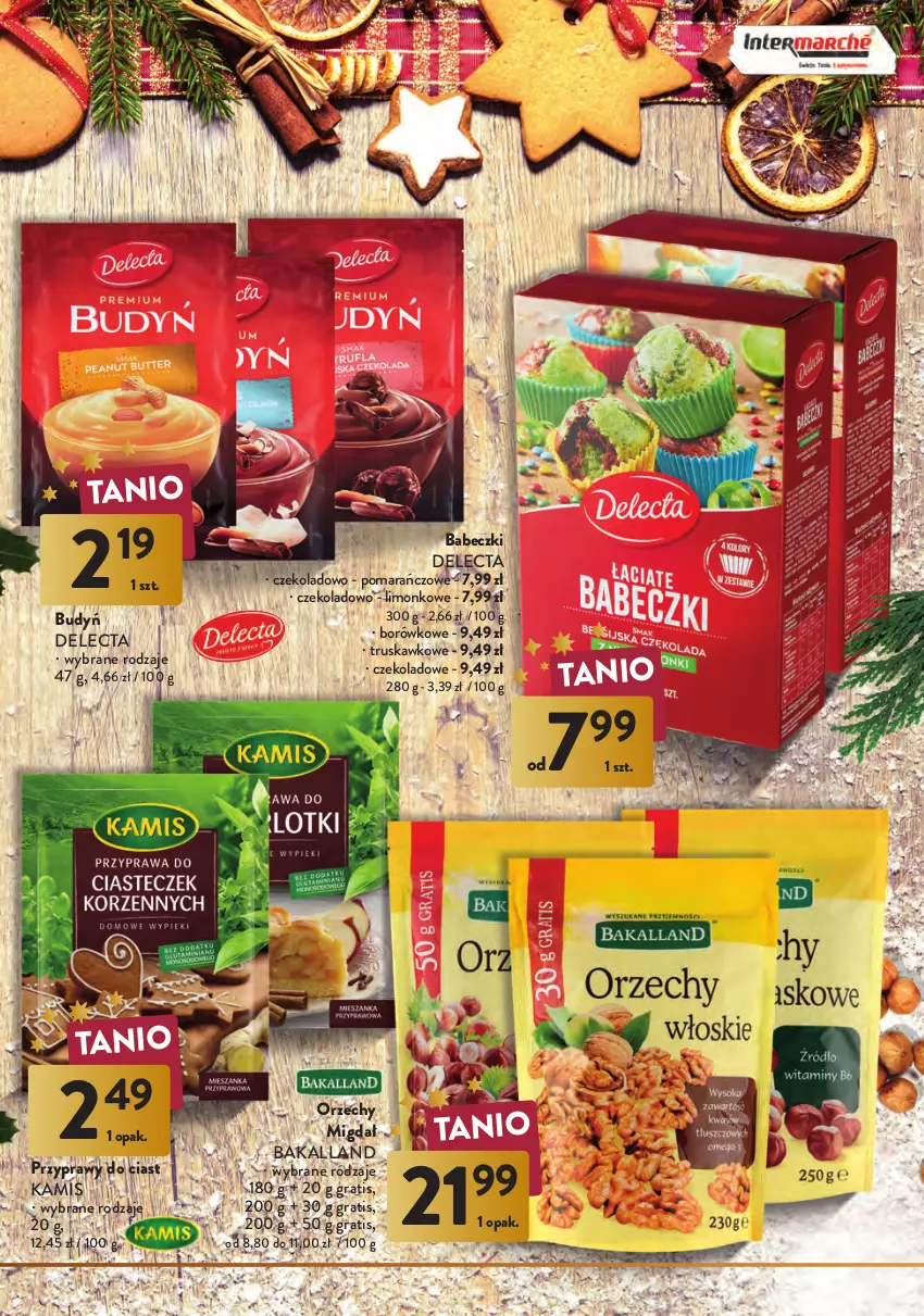 Gazetka promocyjna Intermarche - Gazetka Intermarche - ważna 08.12 do 24.12.2022 - strona 9 - produkty: Babeczki, Bakalland, Budyń, Delecta, Gra, Kamis, Lody, Przyprawy, Rolada