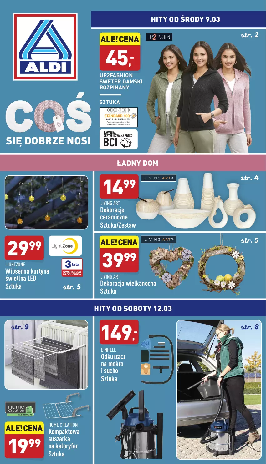 Gazetka promocyjna Aldi - Katalog Moda i Dom - ważna 09.03 do 12.03.2022 - strona 1 - produkty: Einhell, Fa, Odkurzacz, Suszarka, Sweter