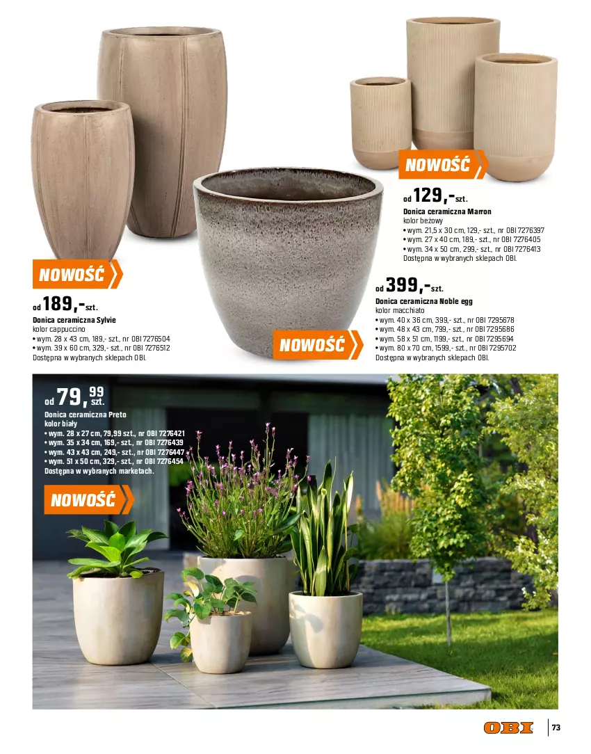 Gazetka promocyjna Obi - Gazetka OBI - ważna 09.04 do 30.06.2025 - strona 73 - produkty: Cappuccino, Chia
