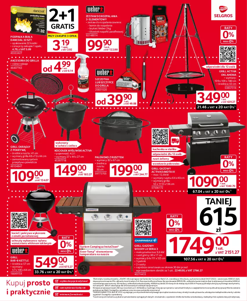 Gazetka promocyjna Selgros - Oferta przemysłowa - ważna 29.06 do 12.07.2023 - strona 5 - produkty: Gra, Grill, Grill gazowy, Koc, Kosz, Palenisko, Pokrowiec, Pokrywa, Por, Ser, Sok, Sprzedawcy, Stek, Stolik, Szczotka, Szczypce, Top, Tran, Uchwyty