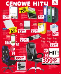 Gazetka promocyjna Selgros - Oferta przemysłowa - Gazetka - ważna od 12.07 do 12.07.2023 - strona 23 - produkty: Top, Ser, Gra, Fotel gamingowy, Papier, Rama, Długopis, Marker, Kosz, Klej, Tusz, Podnóżek, Biuro, Okulary do czytania, Fotel, Poduszka, Olej, Wkład olejowy, HP