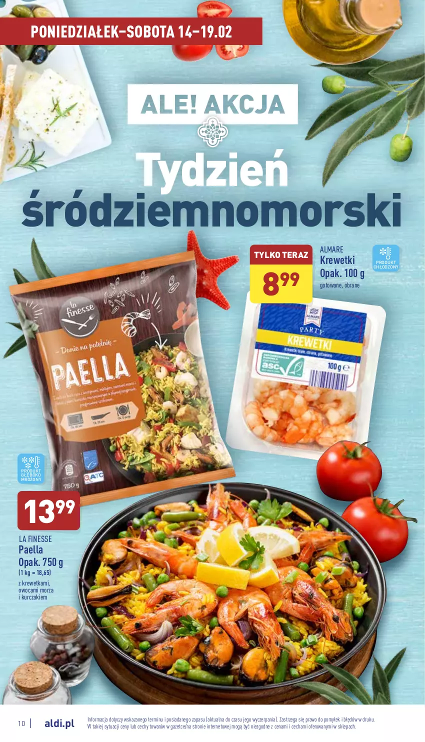 Gazetka promocyjna Aldi - Pełny katalog - ważna 14.02 do 19.02.2022 - strona 10 - produkty: Krewetki, Kurczak, Tera