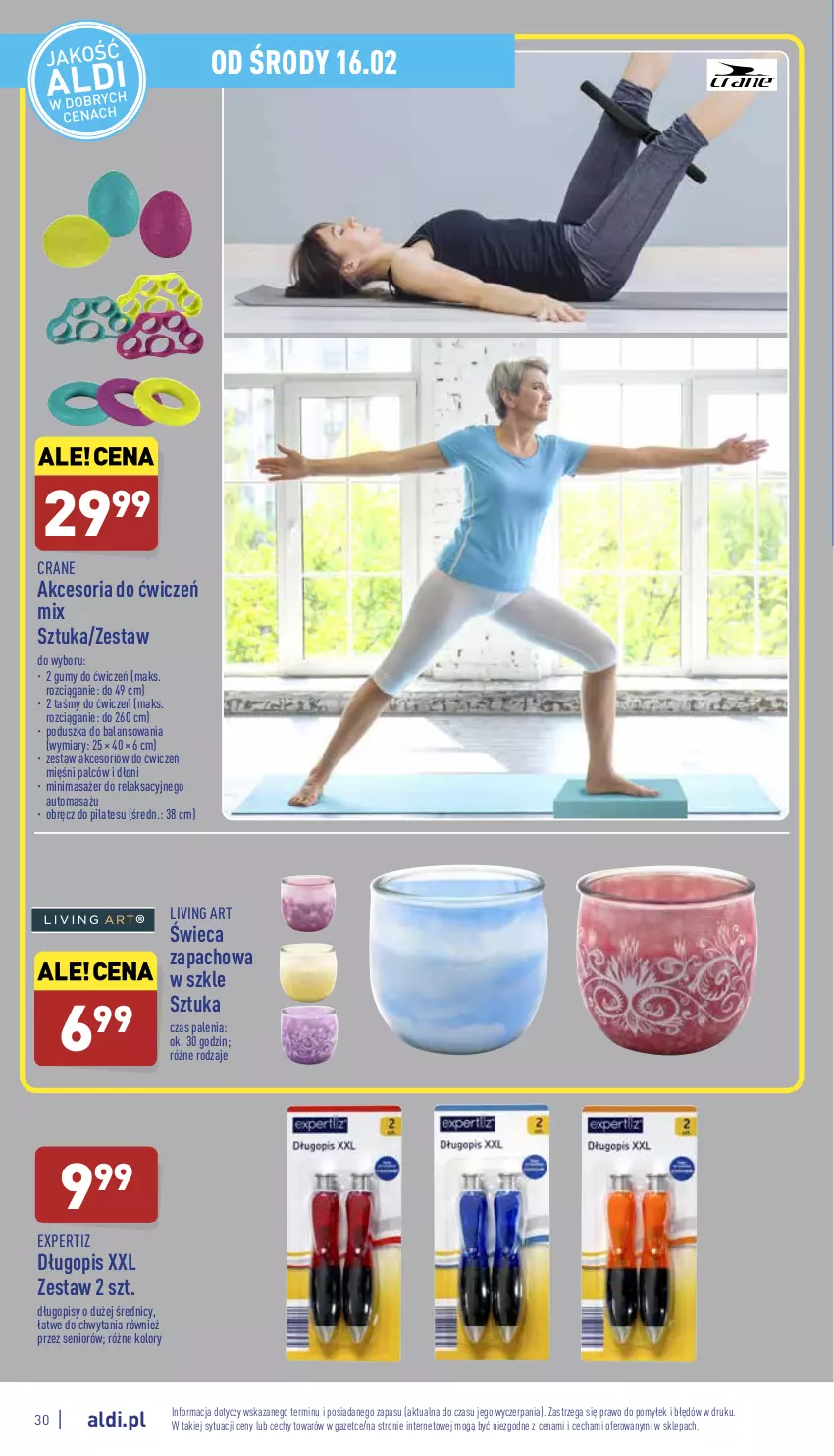 Gazetka promocyjna Aldi - Pełny katalog - ważna 14.02 do 19.02.2022 - strona 30 - produkty: Długopis, Masażer, Poduszka