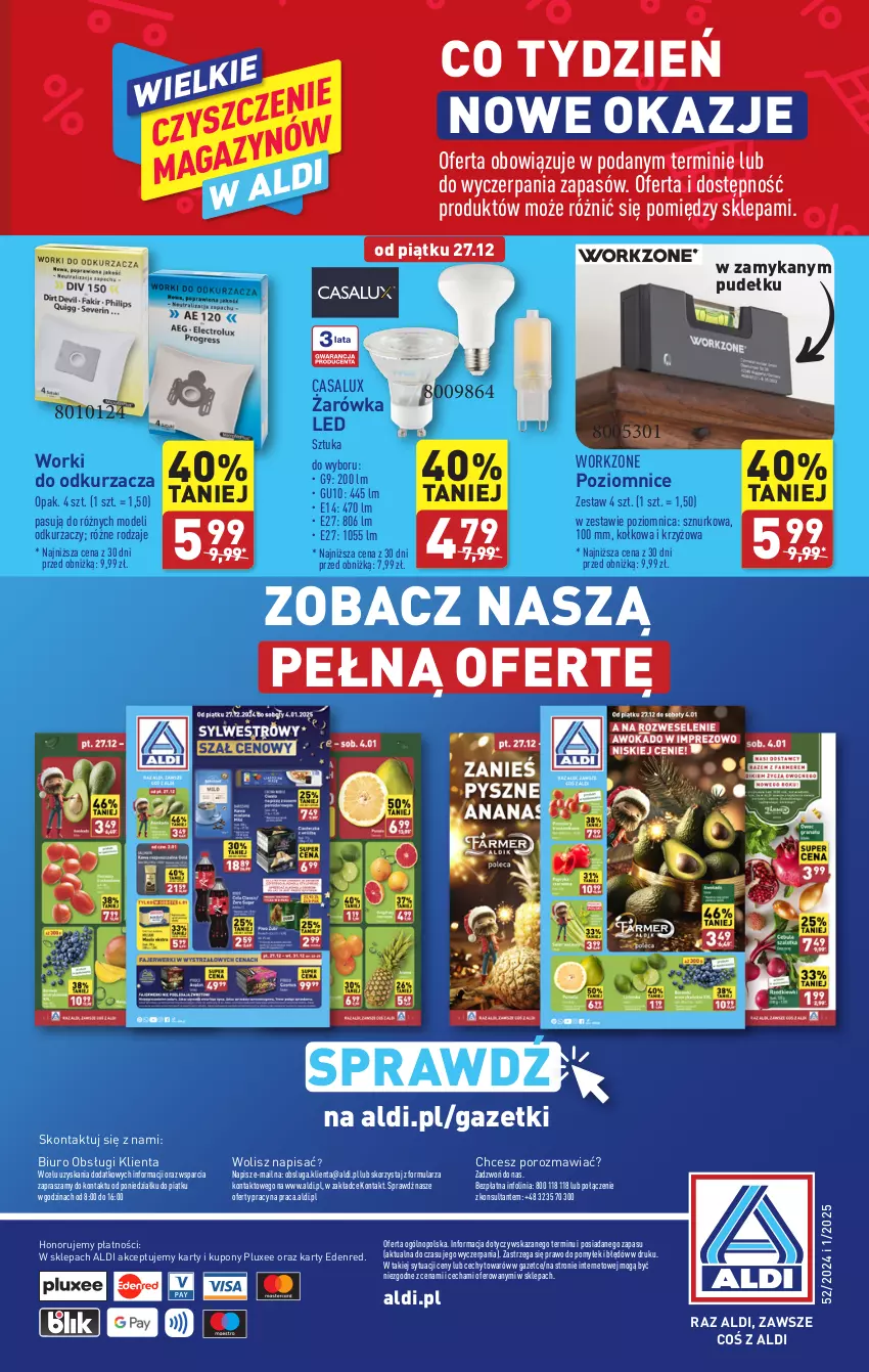 Gazetka promocyjna Aldi - Artykuły przemysłowe i tekstylia - ważna 27.12.2024 do 04.01.2025 - strona 16 - produkty: Biuro, O nas, Odkurzacz, Por