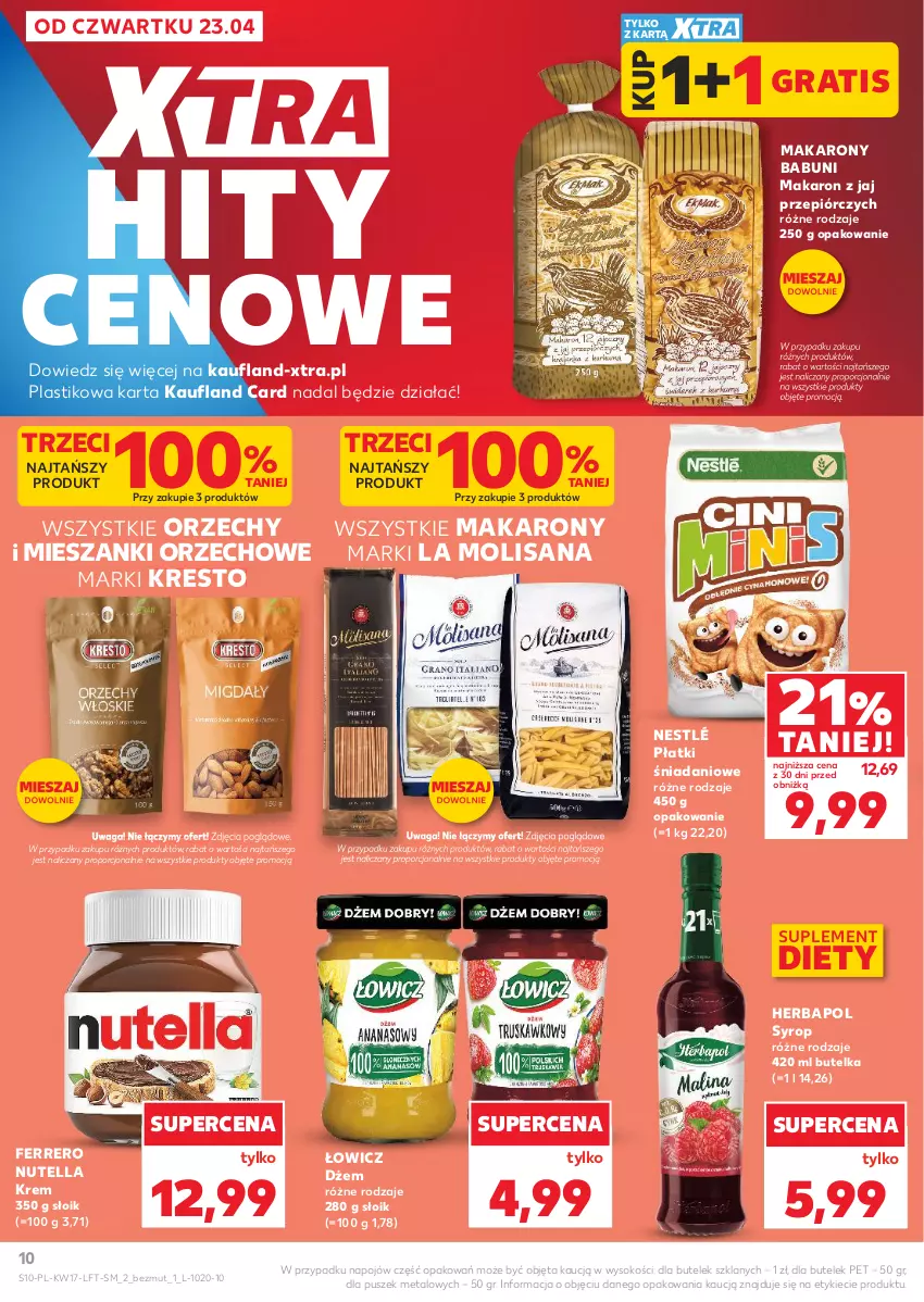 Gazetka promocyjna Ziko - Gazetka Ziko Dermo - ważna 22.04 do 27.05.2026 - strona 10 - produkty: Babuni, Danio, Dżem, Ferrero, Gra, Herbapol, Isana, Makaron, Nestlé, Nutella, Por, Sok, Suplement diety, Syrop, Waga