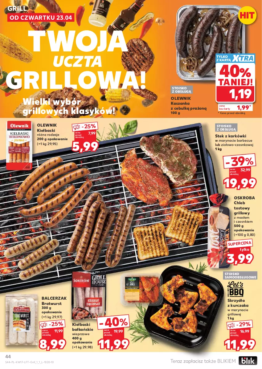 Gazetka promocyjna Ziko - Gazetka Ziko Dermo - ważna 22.04 do 27.05.2026 - strona 44 - produkty: Chleb, Chleb tostowy, Grill, Kasza, Kaszanka, Kurczak, Olewnik, Stek, Tera