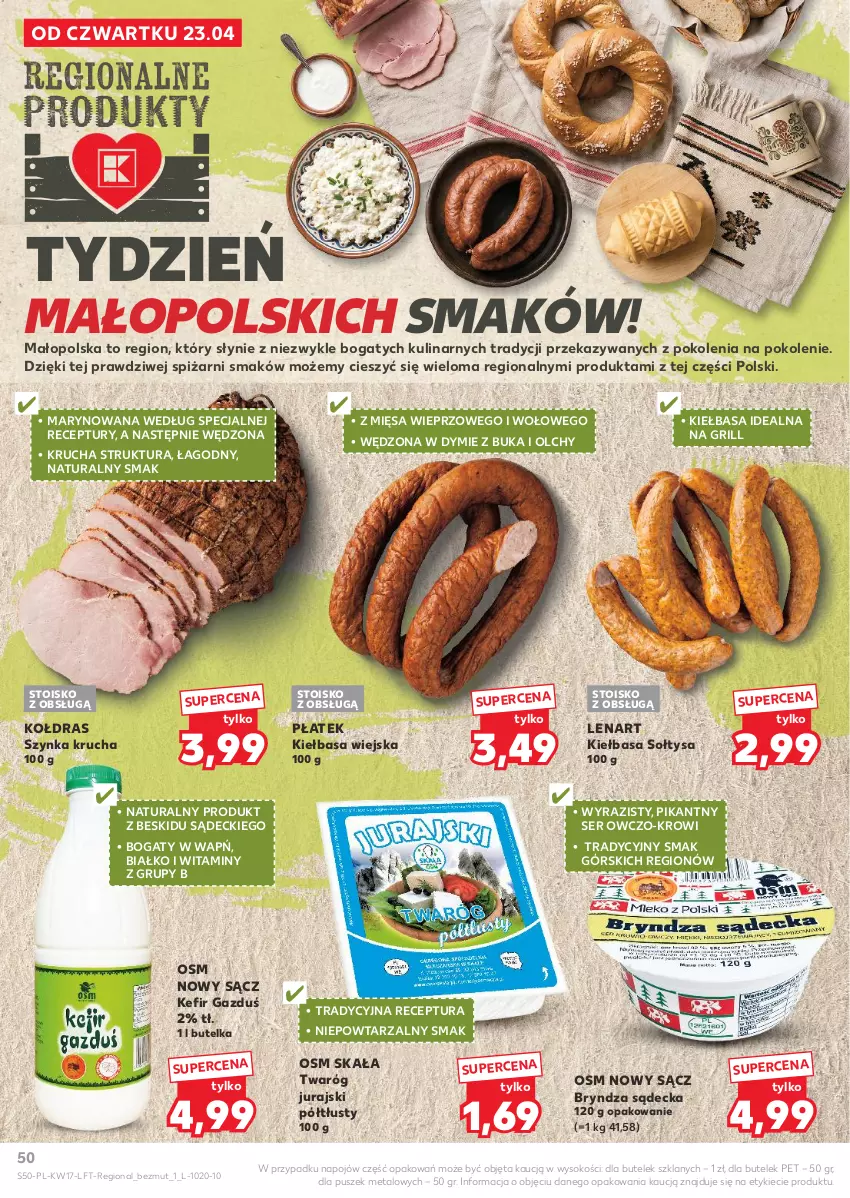 Gazetka promocyjna Ziko - Gazetka Ziko Dermo - ważna 22.04 do 27.05.2026 - strona 50 - produkty: Bryndza, Grill, Kefir, Kiełbasa, Kiełbasa wiejska, Kołdra, Ser, Sok, Szynka, Twaróg