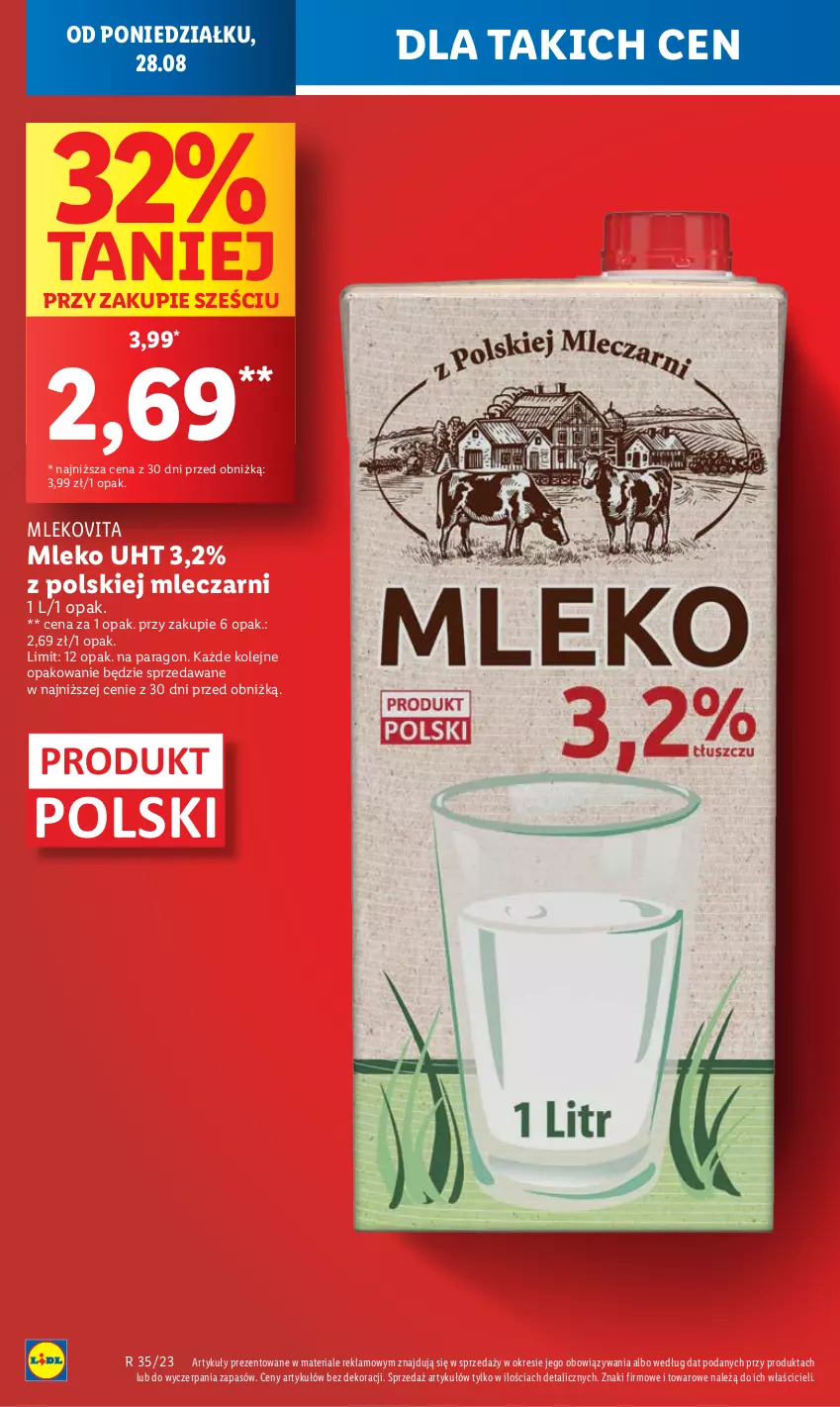 Gazetka promocyjna Lidl - GAZETKA - ważna 28.08 do 02.09.2023 - strona 10 - produkty: Mleko, Mlekovita, Olej