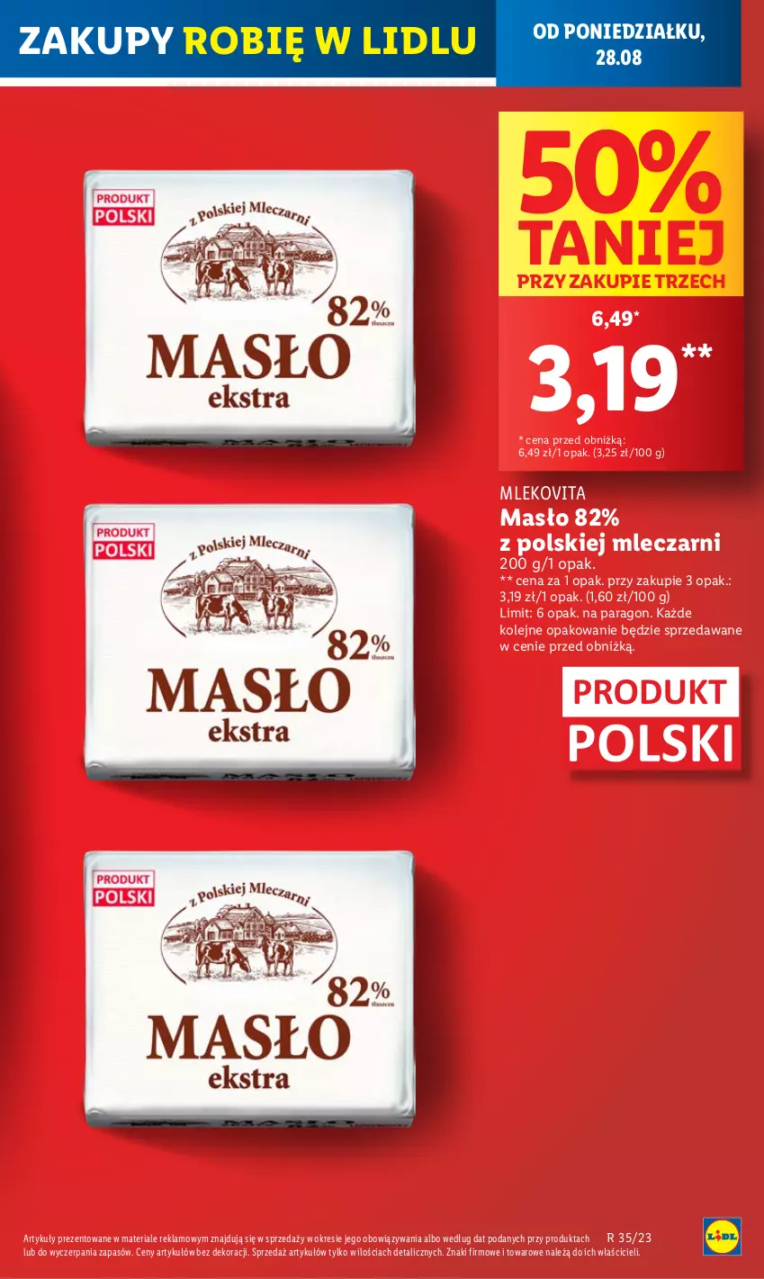 Gazetka promocyjna Lidl - GAZETKA - ważna 28.08 do 02.09.2023 - strona 11 - produkty: Masło, Mleko, Mlekovita, Olej