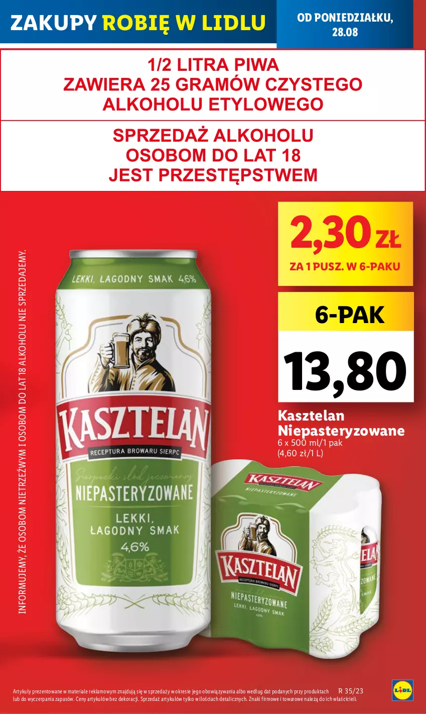 Gazetka promocyjna Lidl - GAZETKA - ważna 28.08 do 02.09.2023 - strona 13 - produkty: Kasztelan