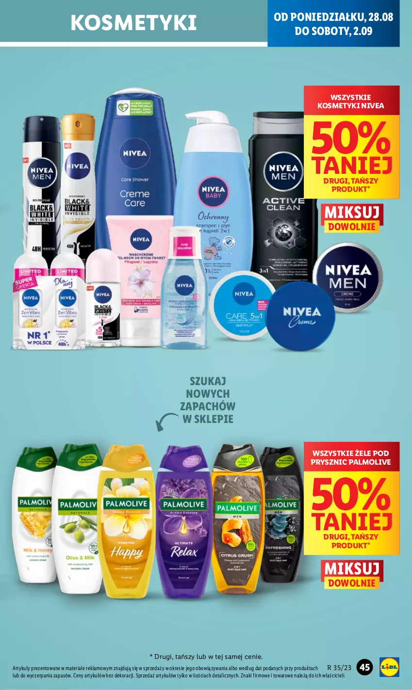 Gazetka promocyjna Lidl - GAZETKA - ważna 28.08 do 02.09.2023 - strona 59 - produkty: Nivea, Palmolive