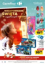 Gazetka promocyjna Carrefour - Gazetka - ważna od 02.12 do 02.12.2023 - strona 1 - produkty: LEGO, Barbie, Mattel, LEGO City, Klocki, Lalka