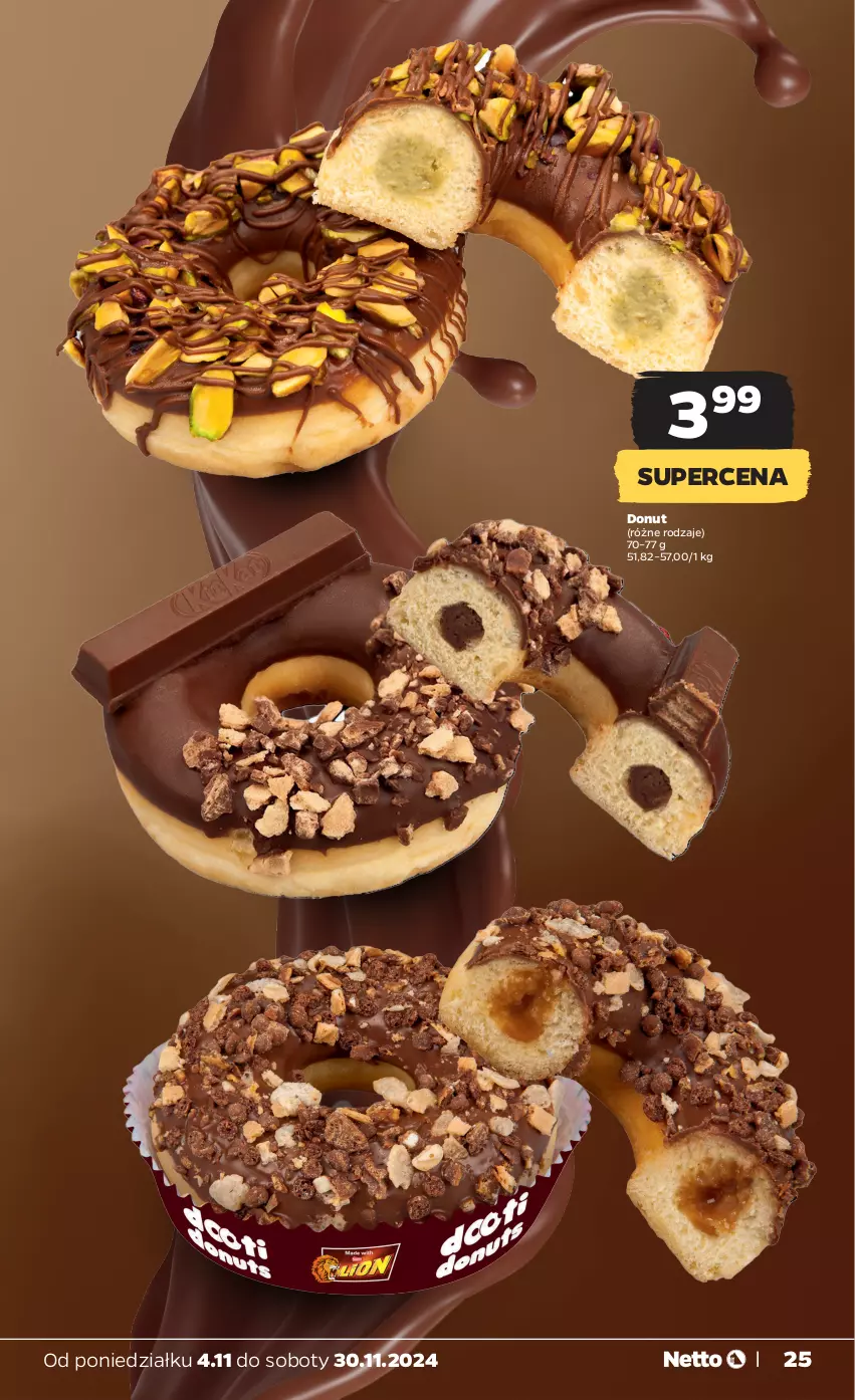 Gazetka promocyjna Netto - Artykuły spożywcze - ważna 04.11 do 09.11.2024 - strona 25 - produkty: Donut