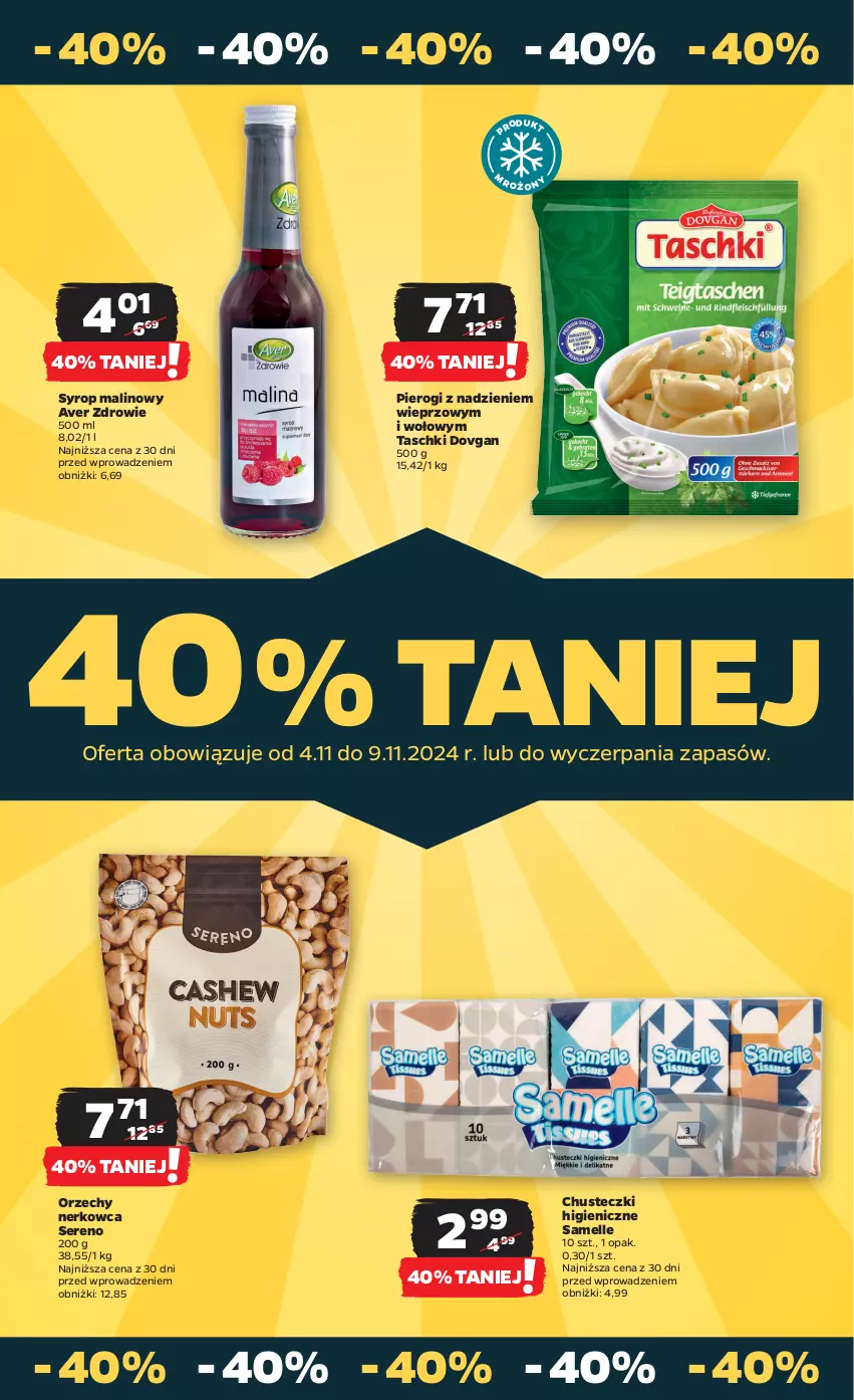 Gazetka promocyjna Netto - Artykuły spożywcze - ważna 04.11 do 09.11.2024 - strona 27 - produkty: Chusteczki, Pierogi, Ser, Syrop, Zdrowie