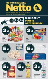 Gazetka promocyjna Netto - Artykuły spożywcze - Gazetka - ważna od 09.11 do 09.11.2024 - strona 1 - produkty: Piec, Makaron, Ser, Mus, Cukier, Królewski, Pieczarka, Spaghetti, Muszynianka, Baton, Olej rzepakowy, E. Wedel, Cukierki, Barilla, Lizaki, Woda, Olej