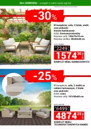 Gazetka promocyjna Merkury Market - Urządź z nami swój ogród - Gazetka - ważna od 30.04 do 30.04.2025 - strona 22 - produkty: Stolik, Sofa, Fotel, Ogród, Fa