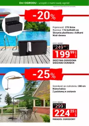 Gazetka promocyjna Merkury Market - Urządź z nami swój ogród - Gazetka - ważna od 30.04 do 30.04.2025 - strona 23 - produkty: Parasol, Siedzisko, Ogród