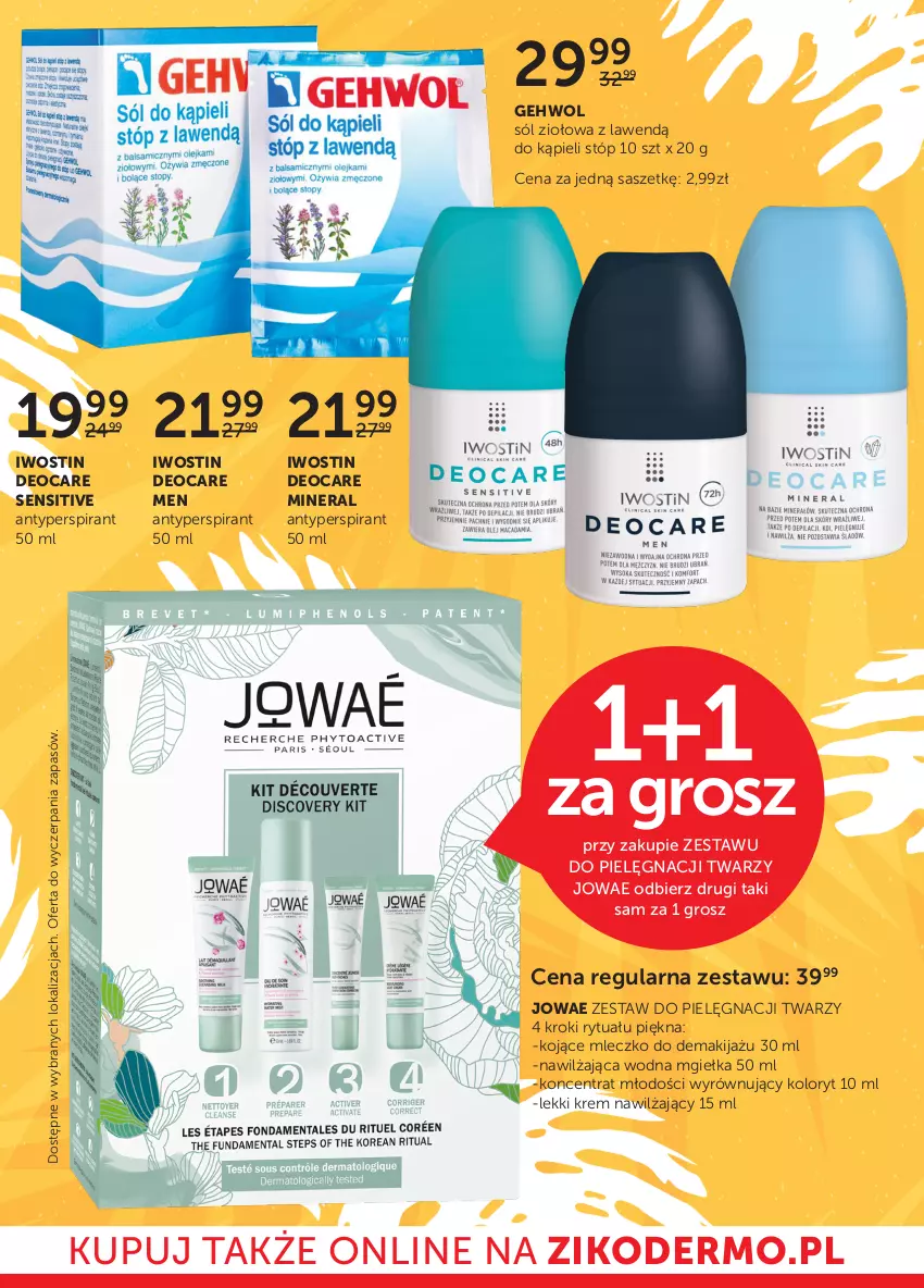 Gazetka promocyjna Ziko - Gazetka Ziko Dermo - ważna 11.08 do 24.08.2022 - strona 4 - produkty: Antyperspirant, Gehwol, Iwostin, Krem nawilżający, Makijaż, Mleczko, Sól