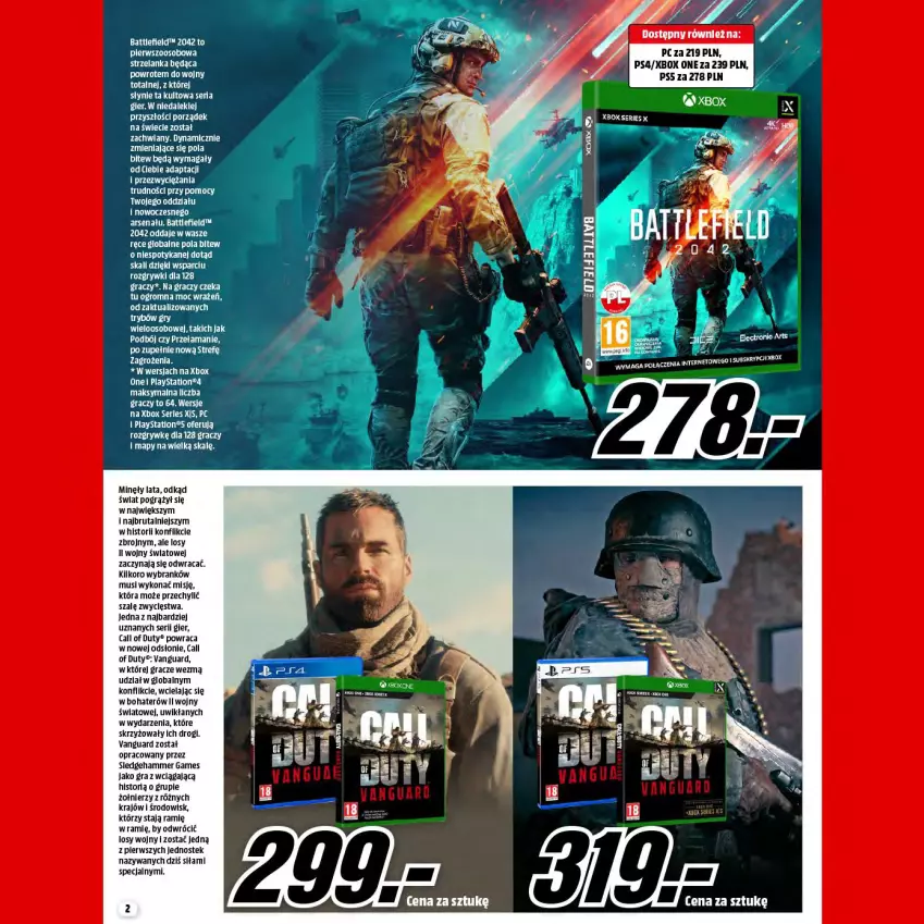 Gazetka promocyjna Media Markt - Gazetka Media Markt - ważna 01.12 do 31.12.2021 - strona 2 - produkty: Brutal, Call of Duty, Gra, Gry, Mus, PlayStation, Por, Ser, Stek, Szal, Xbox