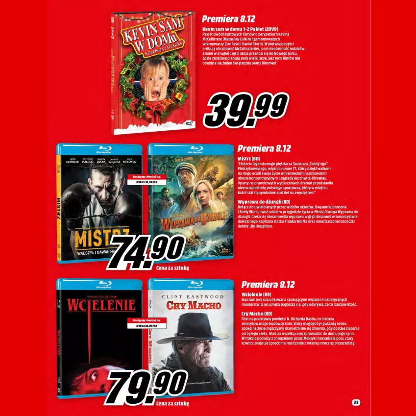 Gazetka promocyjna Media Markt - Gazetka Media Markt - ważna 01.12 do 31.12.2021 - strona 23 - produkty: Disney, Fa, Gry, Mus, Por, Rama, Sport, Tera