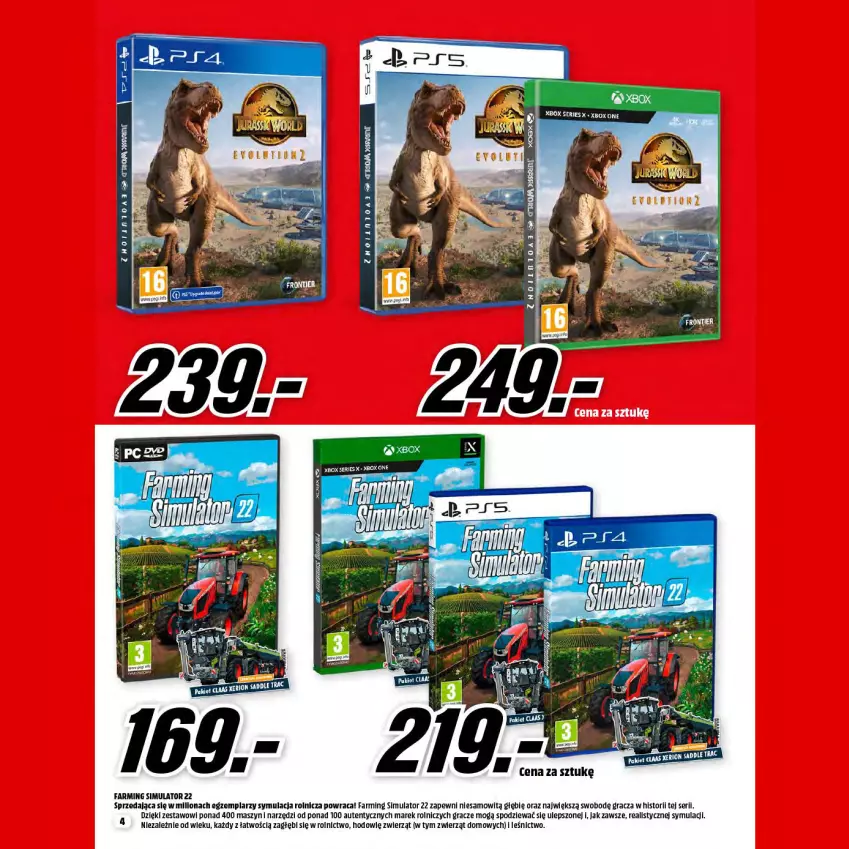 Gazetka promocyjna Media Markt - Gazetka Media Markt - ważna 01.12 do 31.12.2021 - strona 4 - produkty: Fa, Farming Simulator, Gra, Lion, Ser