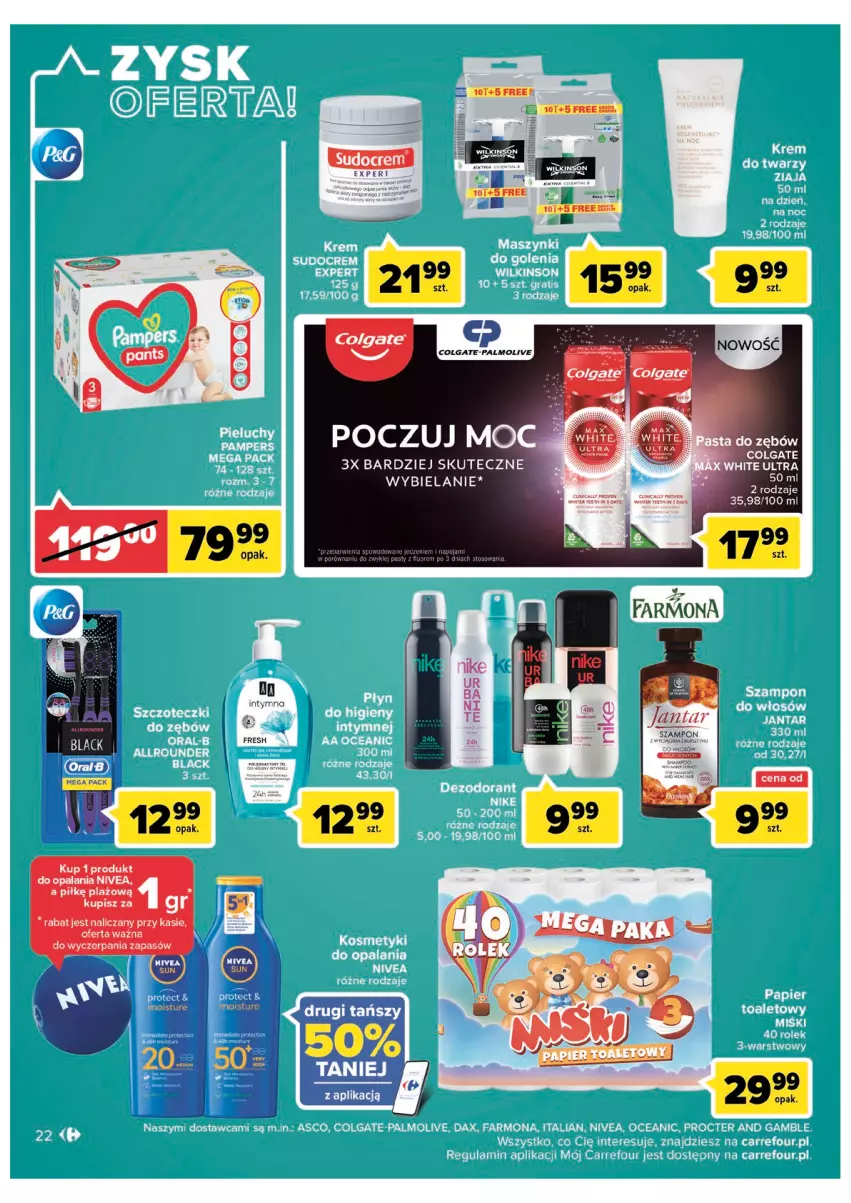 Gazetka promocyjna Carrefour - Gazetka Carrefour Zyskoteka - ważna 19.07 do 30.07.2022 - strona 22 - produkty: Colgate, Fa, LG, Nivea