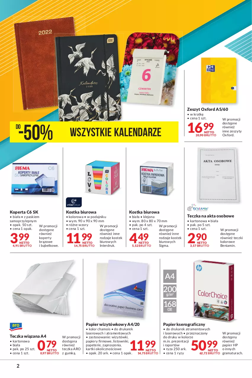 Gazetka promocyjna Makro - [Oferta specjalna] Zorganizuj swoje biuro - ważna 07.01 do 24.01.2022 - strona 2 - produkty: Biuro, Gra, HP, Kalendarz, Klej, Mop, Papier, Por, Rama, Ser, Stek