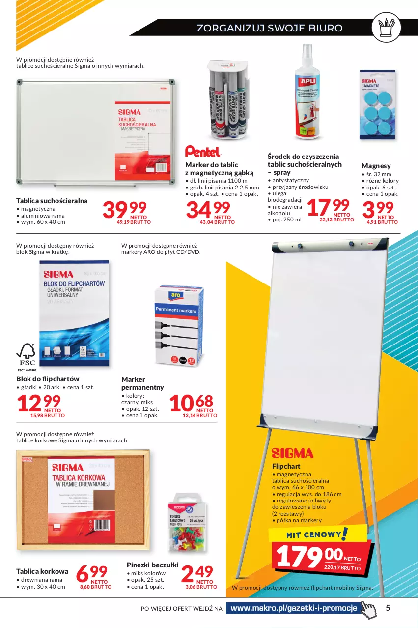 Gazetka promocyjna Makro - [Oferta specjalna] Zorganizuj swoje biuro - ważna 07.01 do 24.01.2022 - strona 5 - produkty: Biuro, Gra, Marker, Mobil, Półka, Rama, Tablica suchościeralna, Uchwyty