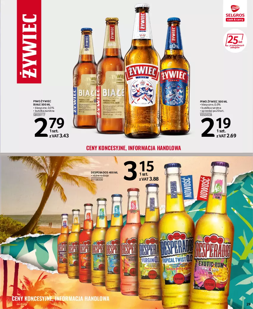 Gazetka promocyjna Selgros - Extra Oferta - ważna 30.06 do 13.07.2022 - strona 29 - produkty: Desperados, Piwo