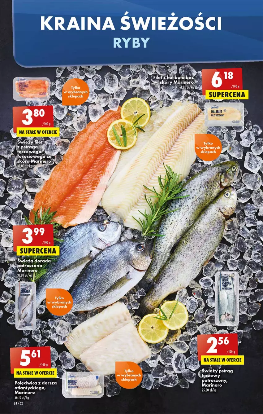 Gazetka promocyjna Biedronka - W tym tygodniu PN - ważna 23.05 do 28.05.2022 - strona 24 - produkty: Halibut, Polędwica, Pstrąg