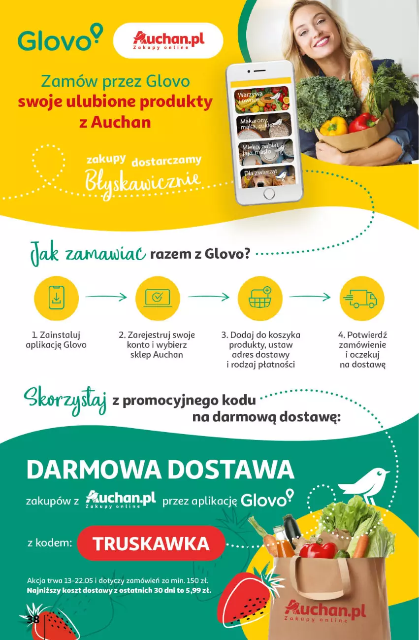 Gazetka promocyjna Auchan - Gazetka Koszyk Oszczędności Auchan Hipermarket Auchan - ważna 16.05 do 22.05.2024 - strona 38 - produkty: Dres, Kosz