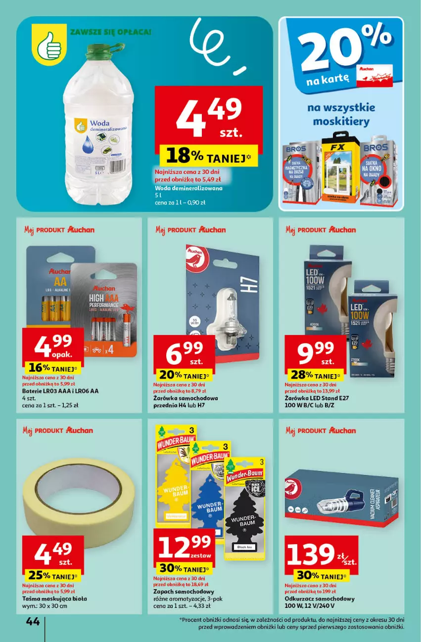 Gazetka promocyjna Auchan - Gazetka Koszyk Oszczędności Auchan Hipermarket Auchan - ważna 16.05 do 22.05.2024 - strona 44 - produkty: Odkurzacz, Woda