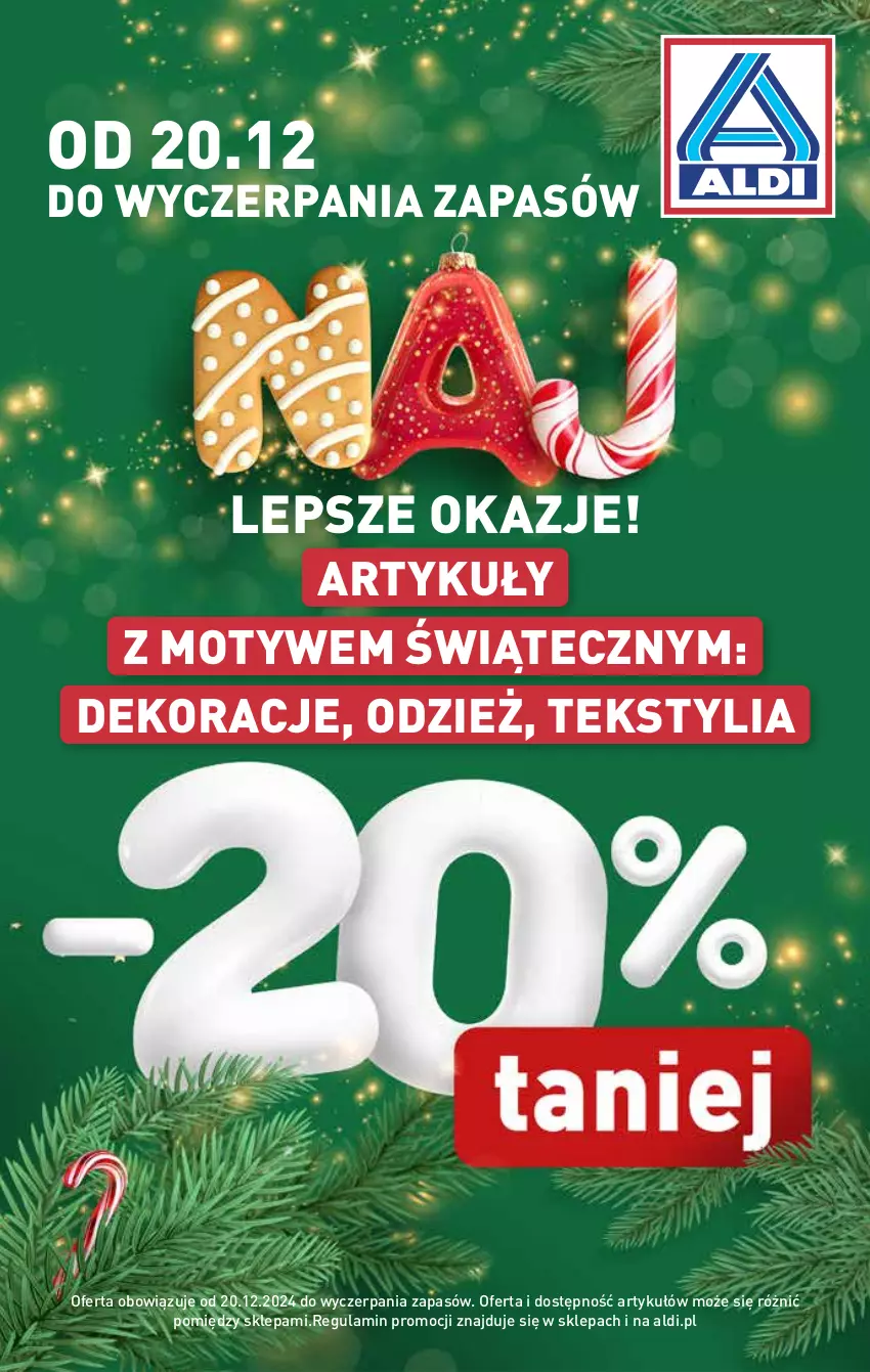 Gazetka promocyjna Aldi - Artykuły przemysłowe i tekstylia - ważna 18.12 do 20.12.2024 - strona 3