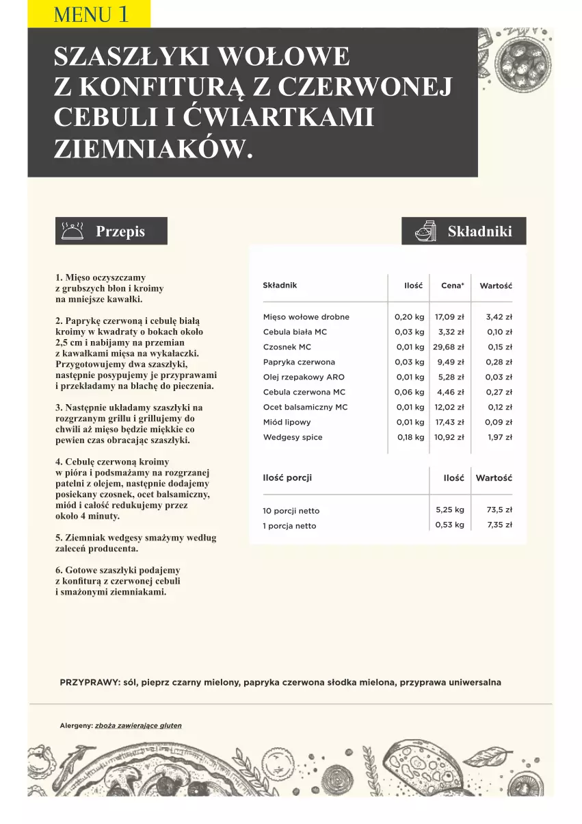 Gazetka promocyjna Makro - [Oferta specjalna] PrzyGOTUJ apetyczne menu! - ważna 01.03 do 31.03.2022 - strona 16 - produkty: Cebula, Cebula biała, Cebula czerwona, Czosnek, Grill, Kawa, Mięso, Mięso wołowe, Miód, Nuty, Ocet, Ocet balsamiczny, Olej, Olej rzepakowy, Papryka, Papryka czerwona, Piec, Pieprz, Por, Przyprawa uniwersalna, Przyprawy, Sól