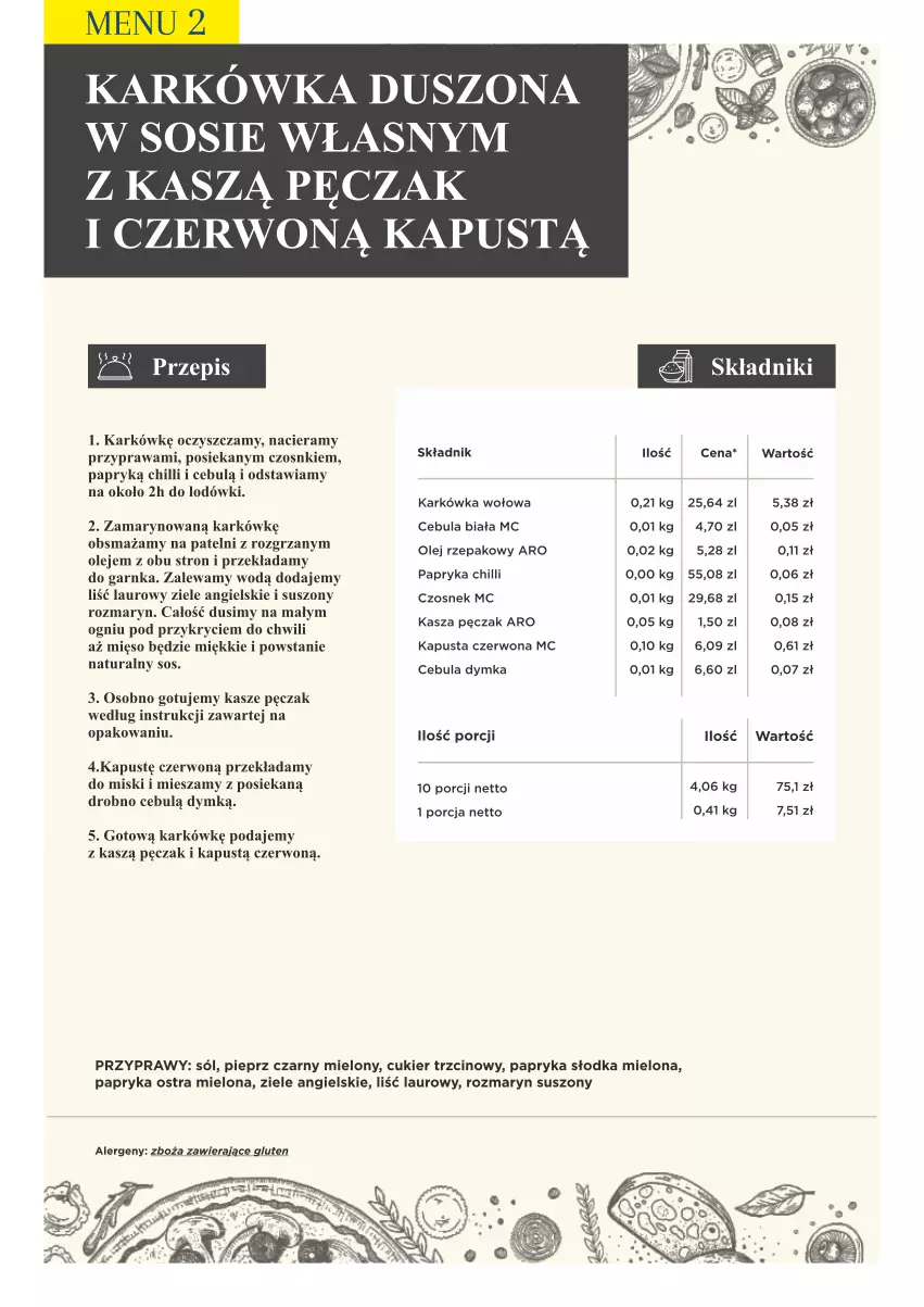 Gazetka promocyjna Makro - [Oferta specjalna] PrzyGOTUJ apetyczne menu! - ważna 01.03 do 31.03.2022 - strona 24 - produkty: Cebula, Cebula biała, Cukier, Cukier trzcinowy, Czosnek, Kapustą, Kasza, Laur, Mięso, Olej, Olej rzepakowy, Papryka, Papryka słodka, Pieprz, Por, Przyprawy, Sól, Sos, Ziele angielskie