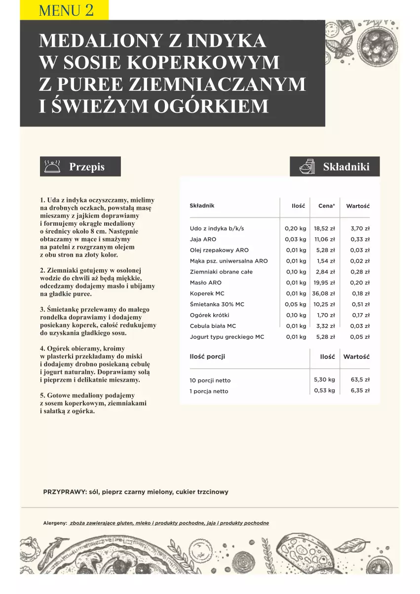 Gazetka promocyjna Makro - [Oferta specjalna] PrzyGOTUJ apetyczne menu! - ważna 01.03 do 31.03.2022 - strona 26 - produkty: Cebula, Cebula biała, Cukier, Cukier trzcinowy, Jaja, Jogurt, Jogurt naturalny, Lion, Mąka, Masło, Mleko, Ogórek, Olej, Olej rzepakowy, Pieprz, Plasterki, Por, Przyprawy, Pur, Rondel, Sałat, Sól, Sos, Ziemniaki