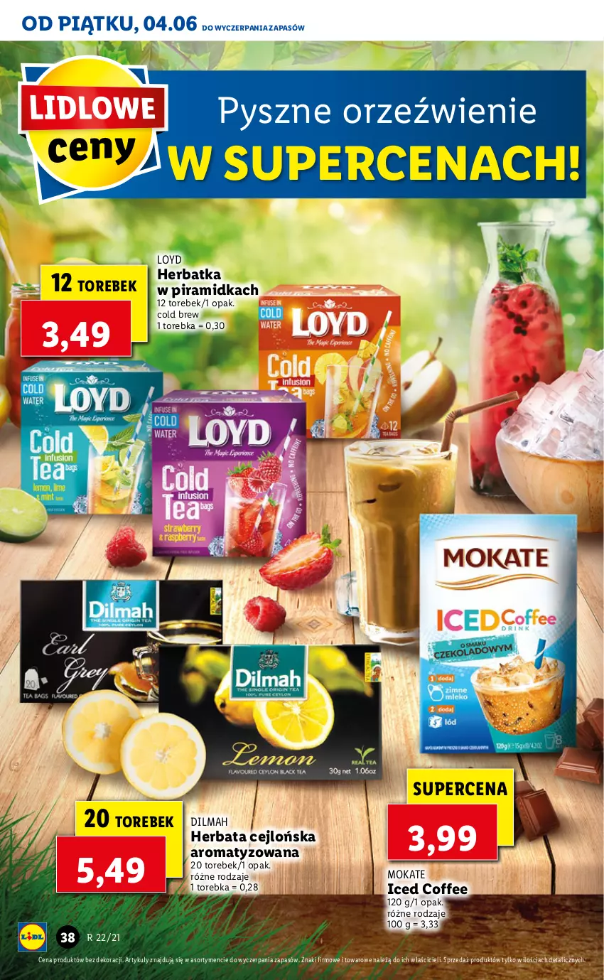 Gazetka promocyjna Lidl - GAZETKA - ważna 04.06 do 05.06.2021 - strona 38 - produkty: Dilmah, Herbata, Loyd, Torebka